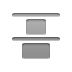 distribute,vertical,top icon