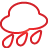 basic, rain, red, weather icon