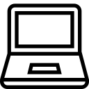 ibook, laptop svg vector icon