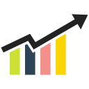 bar, chart, financial, graph, graphic svg vector icon
