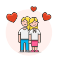 couple, head, lesbian, love, to svg vector icon