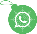 ball, christmas, whatsapp svg vector icon