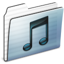 music,folder,graphite,stripe icon