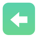 arrow, left icon