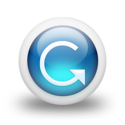 glossy,blue,orb icon