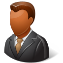 client, dark, male icon