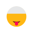 emoji, face, islam, mocking face, muslim, tongue svg vector icon