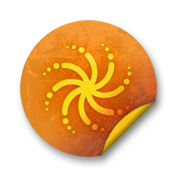 orange,grunge,sticker,badge icon