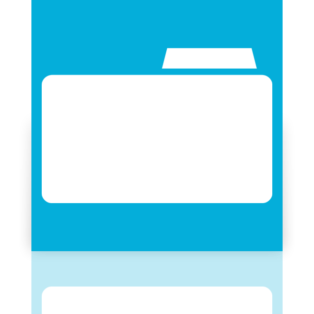 blank, folder, mirror icon