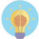 aha, brilliance, idea, think, thought svg vector icon