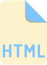 extension, file, html, name svg vector icon