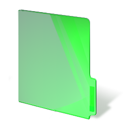 green,closed,folder icon
