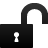 padlock,open icon