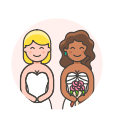 gowns, lesbian, wedding svg vector icon