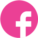 facebook, media, pink, round, social icon