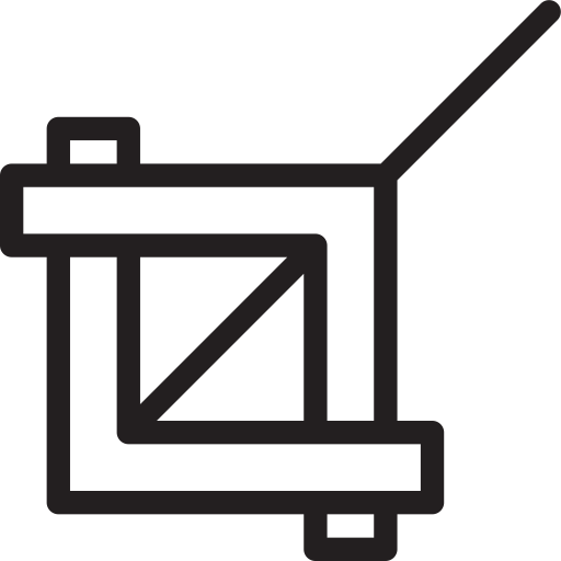 Crop svg vector icon