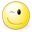 face, gnome, wink icon