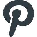 logo, media, pinterest, social svg vector icon