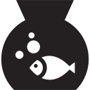 animals, company, fish, friendly, pets svg vector icon