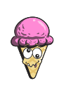 cartoon, cone, cream, emoji, ice svg vector icon