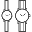 couple watch, date, valent, valentine, valentines svg vector icon