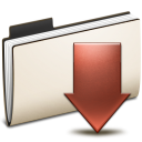 folder,download,descending,fall,decrease,down,descend icon