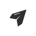 notification, pinterest, plane, send svg vector icon