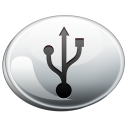 usb,silver icon