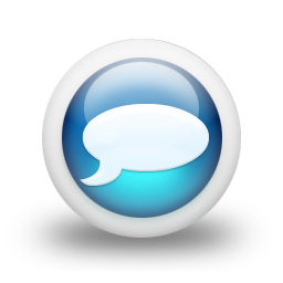 glossy,blue,orb icon