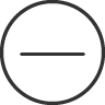 circle, minus icon