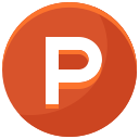 media, p, social svg vector icon