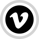 logo, media, social, vimeo svg vector icon