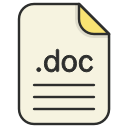 doc, document, file, format, text svg vector icon
