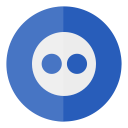 circle, flickr, media, social svg vector icon