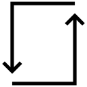 arrow, loop, mix, process, shuffle svg vector icon