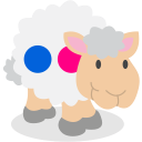 flickr, sheep, social network svg vector icon