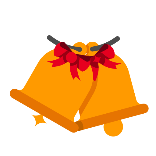 Bell Ding Decorat svg vector icon