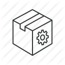 box, gear, package, preferences, service, settings, tools icon