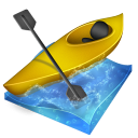 kayak,slalom icon