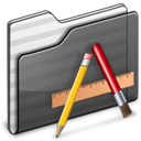 application,folder,black icon