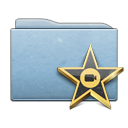folder,blue,movie,film,video icon