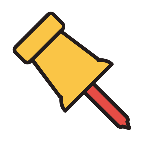 Pin svg vector icon