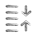 decrease, productivity, shape, social, spacing svg vector icon