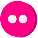 flickr, media, multimedia, social, social media, socialmedia, video svg vector icon