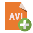 file,format,avi,add icon