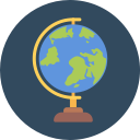globe, history tutor, world globe svg vector icon