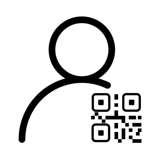 Scan Code User svg vector icon