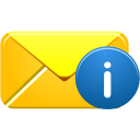 email, info icon