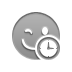 smiley,wink,clock icon
