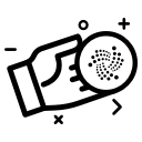 coin, crypto, cryptocurrency, currency, iota, money svg vector icon